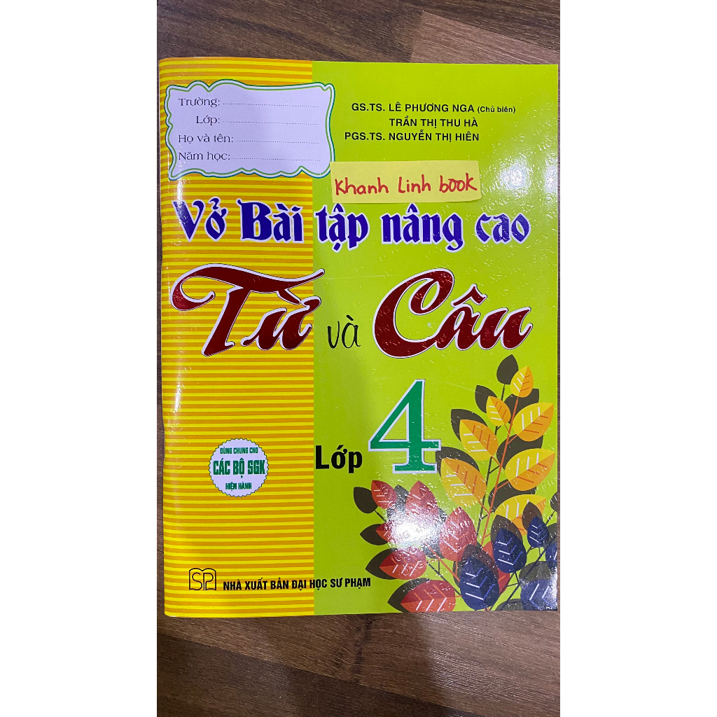 Sách Vở Bài Tập Nâng Cao Từ Và Câu Lớp 4