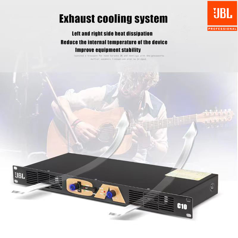 Đẩy công suất 2 kênh JBL CA10 class D, nguồn xung, mỏng 1U - Công suất 500w/kênh