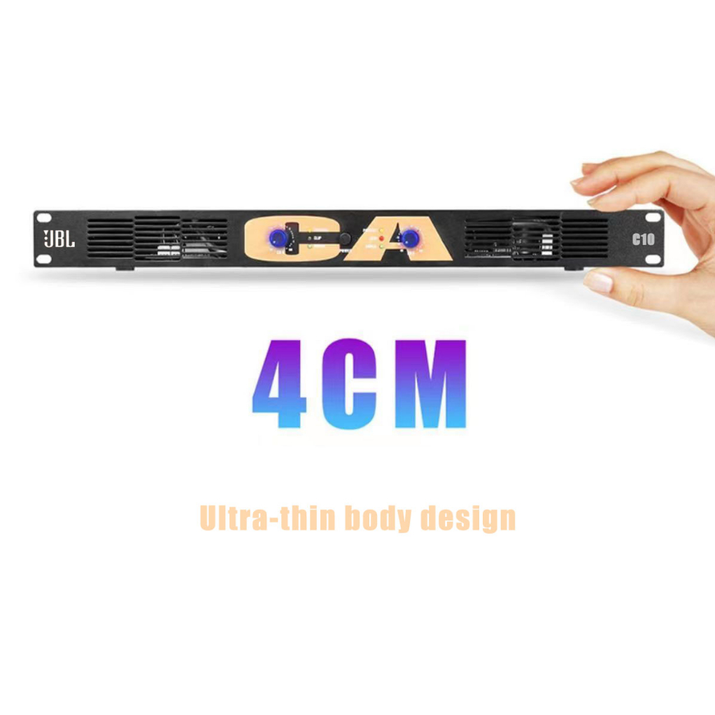 Đẩy công suất 2 kênh JBL CA10 class D, nguồn xung, mỏng 1U - Công suất 500w/kênh