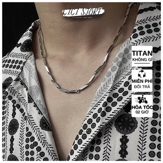 Dây Chuyền Nam Titan Không Gỉ Trơn Cá Tính Phong Cách Đường Phố