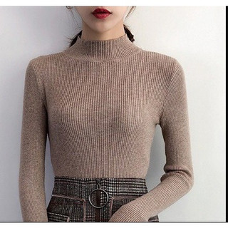 Áo len tăm cổ cao 3 phân dày dặn
