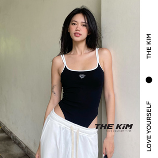 Áo bodysuit 2 dây The Kim có mút ngực cao cấp