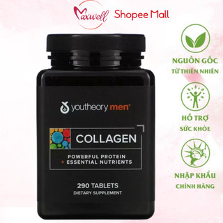 Viên uống collagen cho nam youtheory mens type 1 2 & 3 290 viên Healthy care Maxwell68