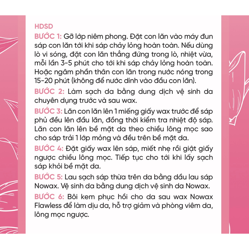 Máy đun sáp wax con lăn cầm tay Nowax ROW01 20W