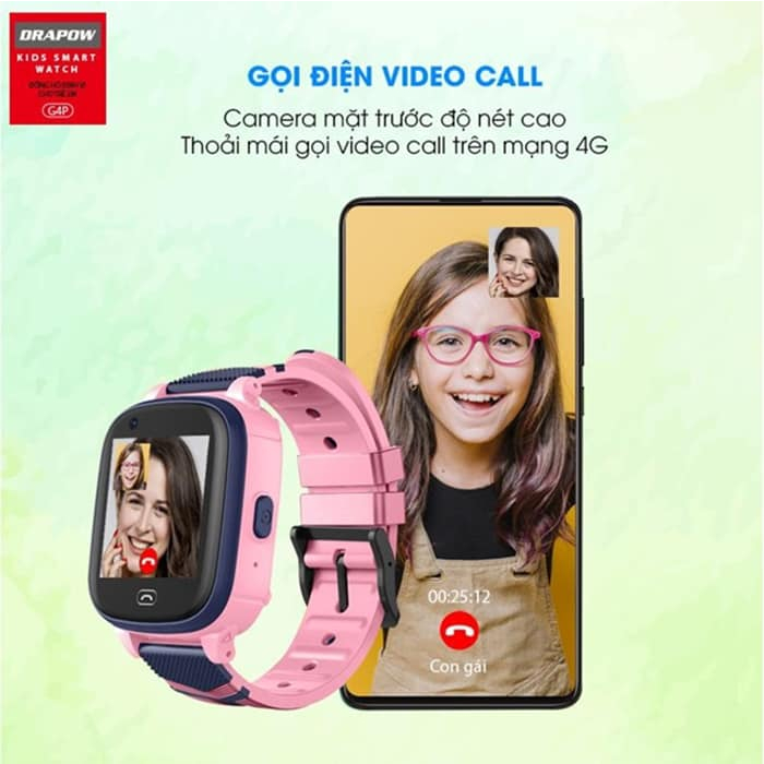 Đồng hồ định vị trẻ em Drapow G4P