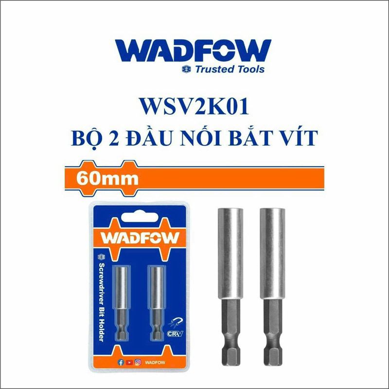 Bộ 2 đầu gắn vít có nam châm WADFOW WSV2K01