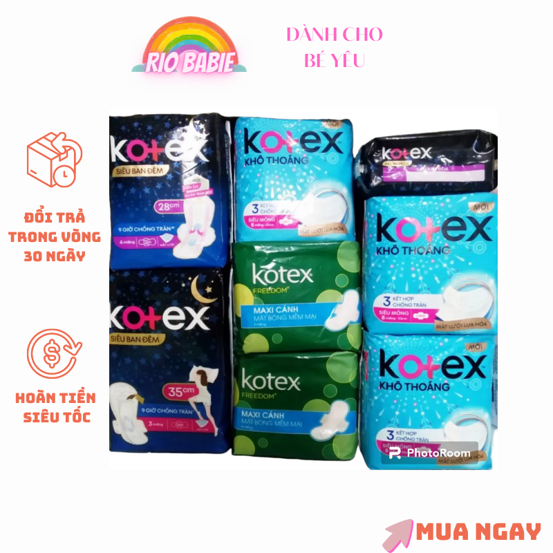 Băng vệ sinh Kotex ban ngày, ban đêm