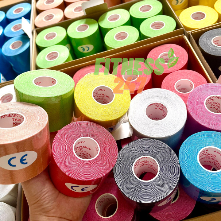 Băng Keo Dán Cơ Thể Thao Kinesiology, Băng Cuốn Hỗ Trợ Chấn Thương Bảo Vệ Khớp Tay Chân
