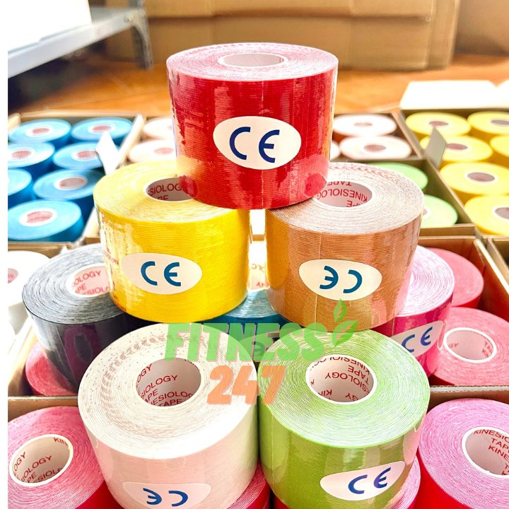 Băng Keo Dán Cơ Thể Thao Kinesiology, Băng Cuốn Hỗ Trợ Chấn Thương Bảo Vệ Khớp Tay Chân
