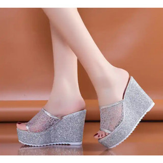 Dép xuồng ren đế kim tuyến 9p cao cấp