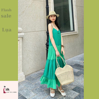 Đầm Lụa 3 tầng phối màu cực đáng yêu cực - hàng thiết kế may chuẩn ảnh - [XÍN - Fashion Design]