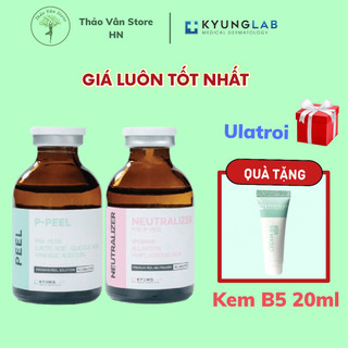 Set peel da KyungLab/ Kyung lab P-Peel + Neutralizer thay da sinh học, tái sinh nuôi dưỡng làn da toàn diện