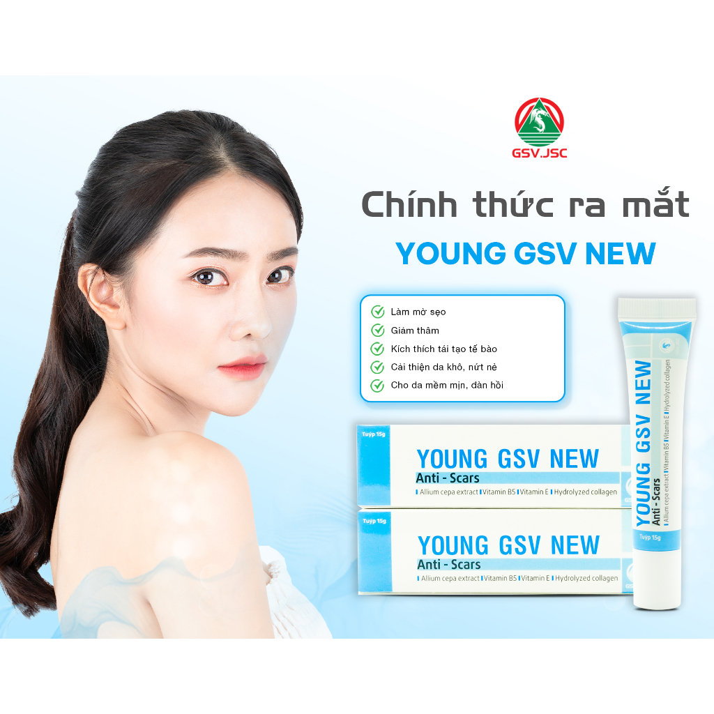 Young GSV New 15g - Kem bôi giảm sẹo, giảm thâm mụn hiệu quả