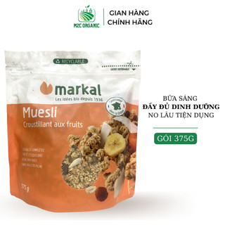 Ngũ cốc giòn trái cây hữu cơ Markal 375g bữa sáng đủ chất nhanh gọn