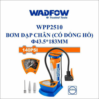 [S64]Dụng cụ nạp hơi lốp xe đạp chân có đồng hồ WADFOW WPP2510. [2812]