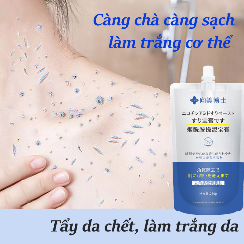 Tẩy Tế Bào Chết Toàn Thân, Làm Trắng Da Toàn Thân Nhanh Chóng 250g Làm sáng da màu Kết cấu nhẹ và hương thơm lâu dài