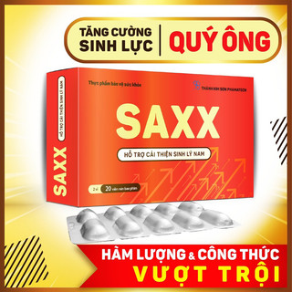 Viên uống hỗ trợ sinh lý nam saxx - hộp 20 viên
