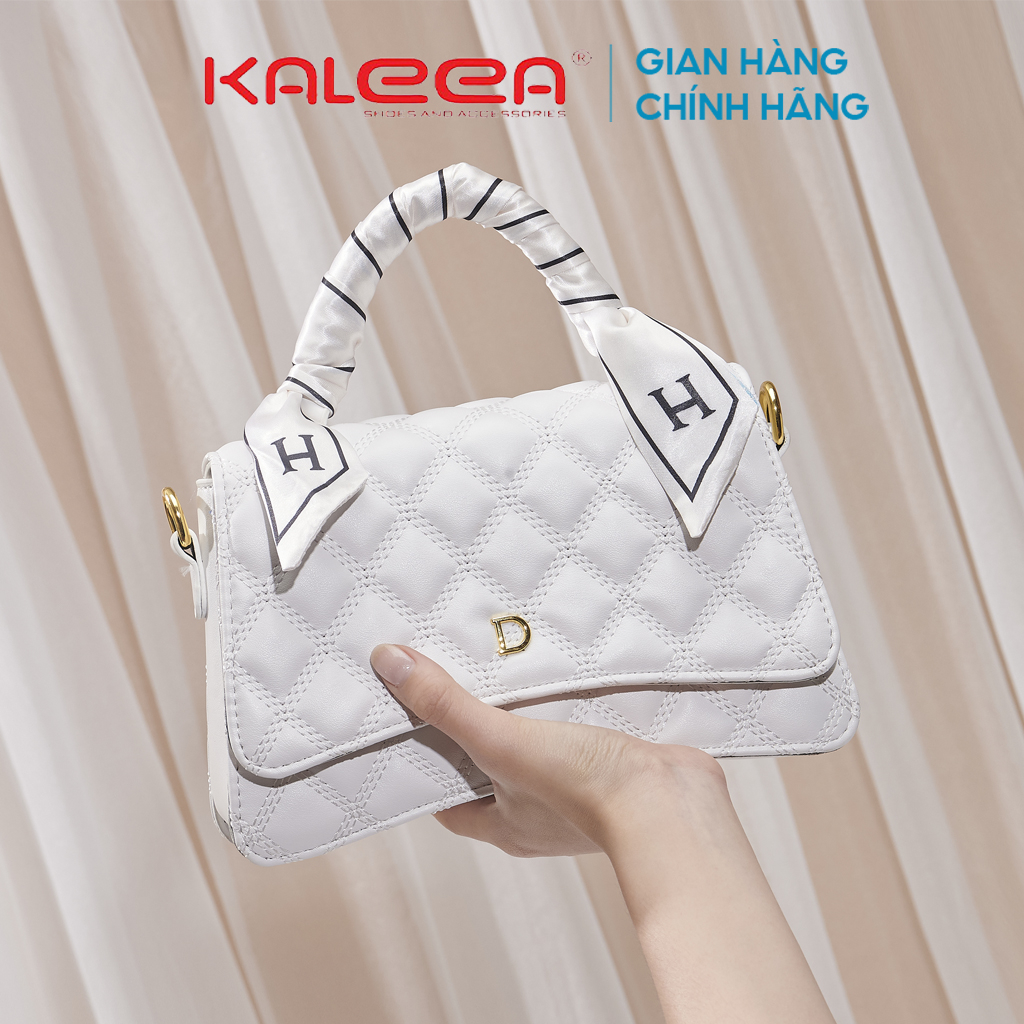 Túi Xách Nữ Thiết Kế Ô Chám Size 22Cm (Tặng Kèm Khắn Quấn Túi) - Kaleea X59