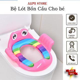 Thu nhỏ bồn cầu cho bé,nắp bồn cầu, bệ lót buồng cầu, miếng lót bồn cầu hình ếch cho bé Lotacom Baby