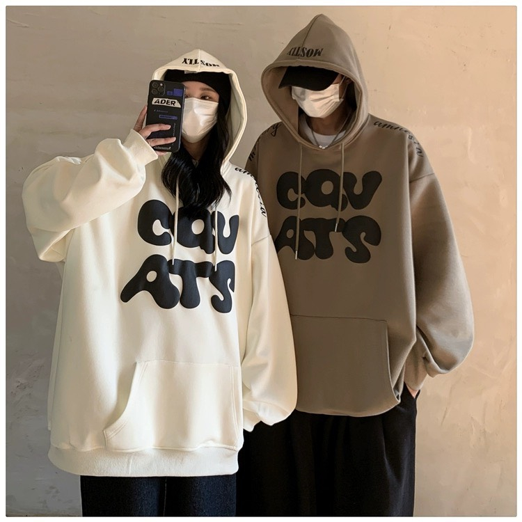 Áo hoodie nam nữ unisex nỉ bông bigsize dáng rộng tay dài có mũ mặc đồ đôi phong cách hàn quốc DELIZ