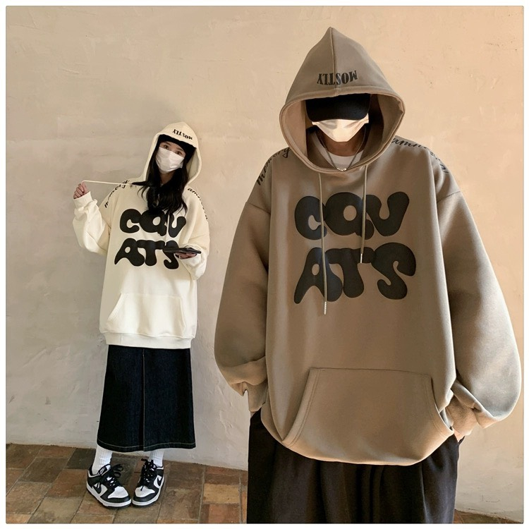 Áo hoodie nam nữ unisex nỉ bông bigsize dáng rộng tay dài có mũ mặc đồ đôi phong cách hàn quốc DELIZ