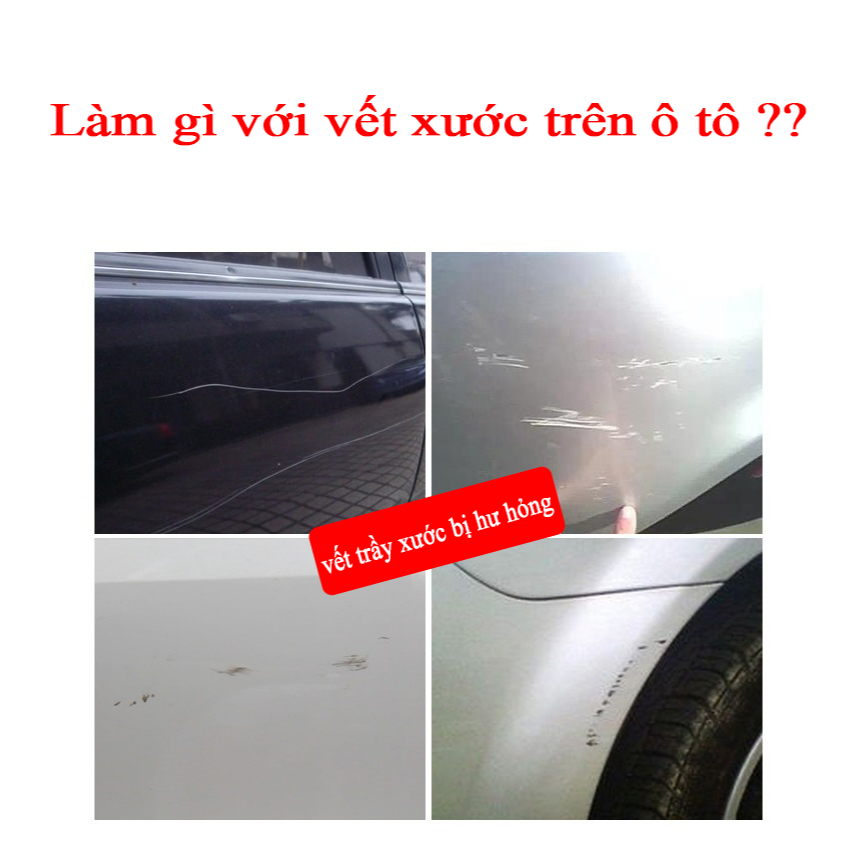 Sơn Xịt Ô Tô Xước Chất Lượng Cao bút xoá vết xước ô tô 15g+bọt biển