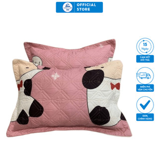 Vỏ gối đầu trần bông CƯỜNG HUYỀN chất cotton dày dặn kích thước 45x65cm số lượng 1 chiếc