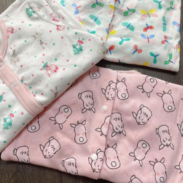 Bodysleep xuất dư bodysuit bộ body ngủ dài tay liền thân cho bé trai bé gái ngủ máy lạnh