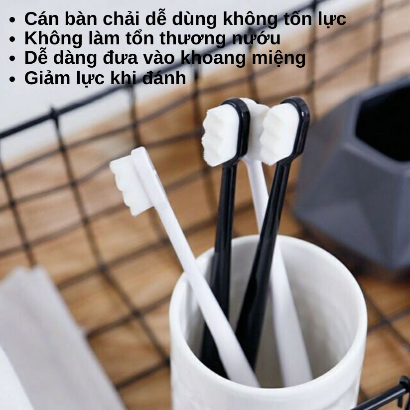 (Bán Buôn Sỉ) Bàn Chải Đánh Răng Lông Tơ Siêu Mịn Mềm Mại Không Đau Nướu Có Hộp Đựng BC