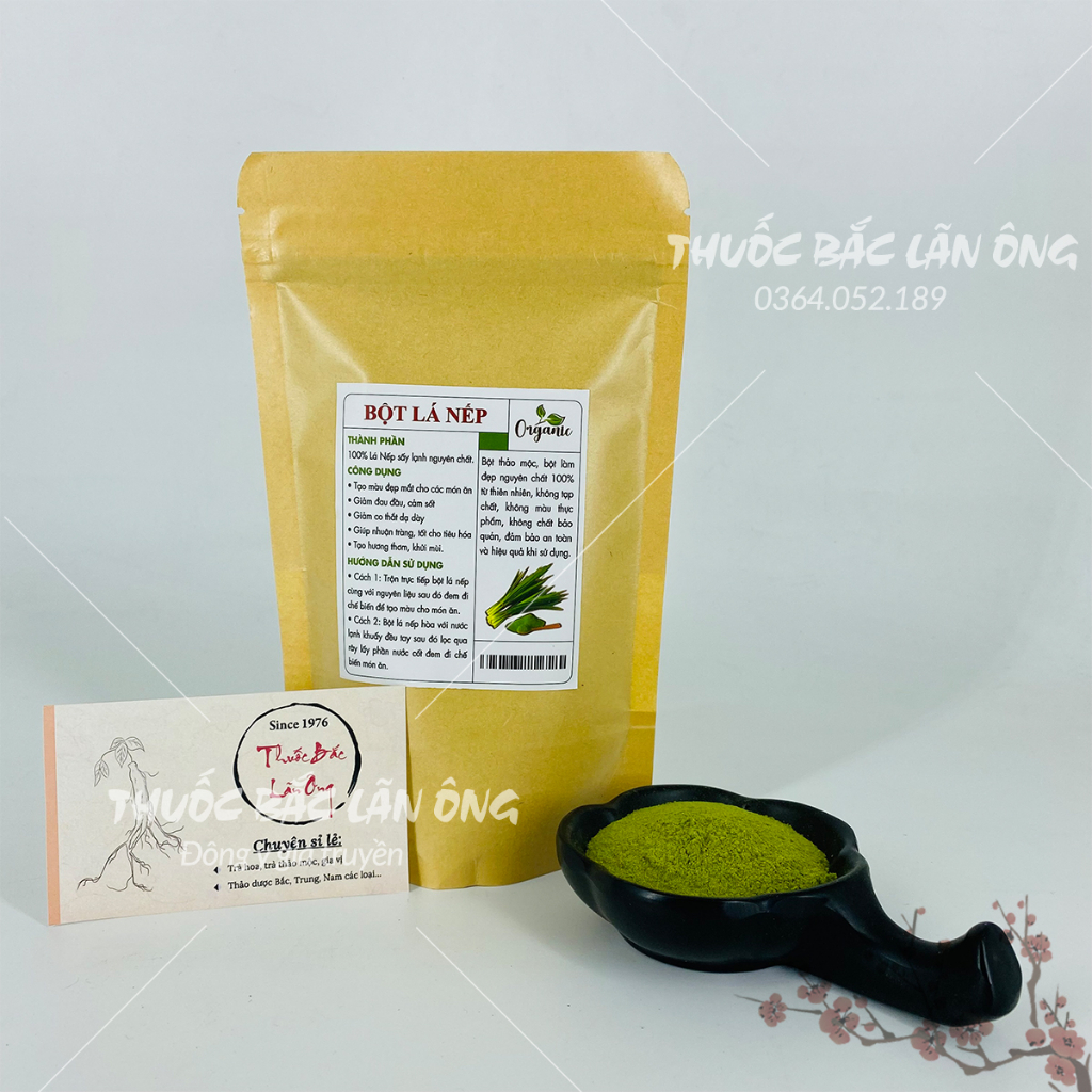 Bột lá nếp sấy lạnh nguyên chất 100g