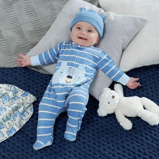 Bodysleep xuất dư bodysuit bộ body ngủ dài tay liền thân cho bé trai bé gái ngủ máy lạnh