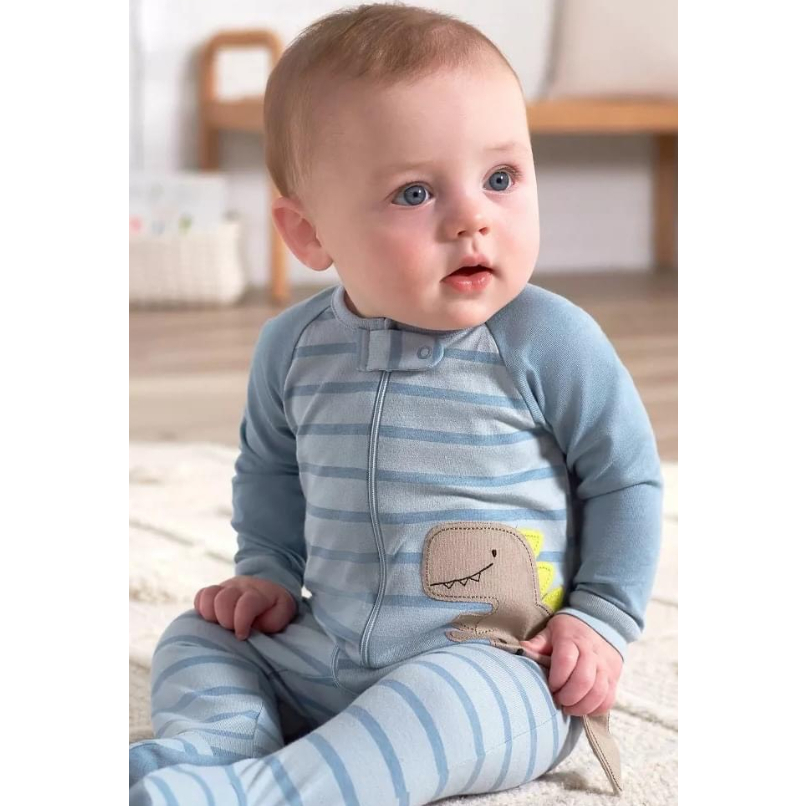 Sét 3 bộ Bodysleep cho bé trai bé gái Sleepsuit hàng xuất dư 100% cotton ngủ máy lạnh