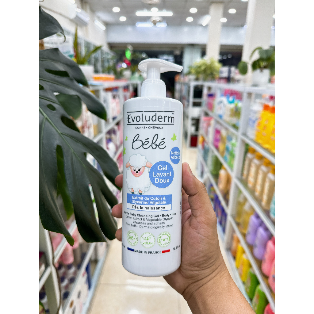 Sữa Tắm EVOLUDERM Bebe Baby Gentle Hair And Body Wash 500ml Chính Hãng Công Ty