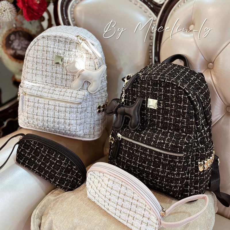 Túi bút dạ Tweed