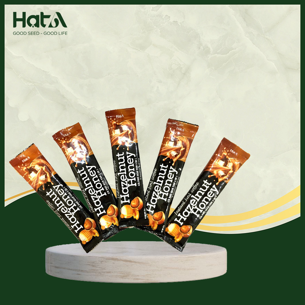 Combo 5 gói cà phê hòa tan Hạt A Cafe 3in1 vị hạt dẻ mật ong