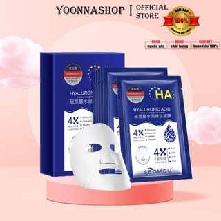   Hộp 5 cái  Mặt Nạ Dưỡng Ẩm Trắng Da HA SEOMOU Hyaluronic Acid  Da mịn mướt và mềm mại như baby A109 