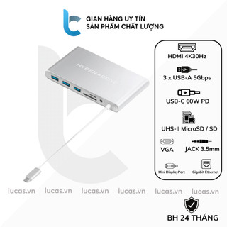 Cổng Chuyển/Hub USB TypeC 11in1 HyperDrive Ultimate (Grey)
