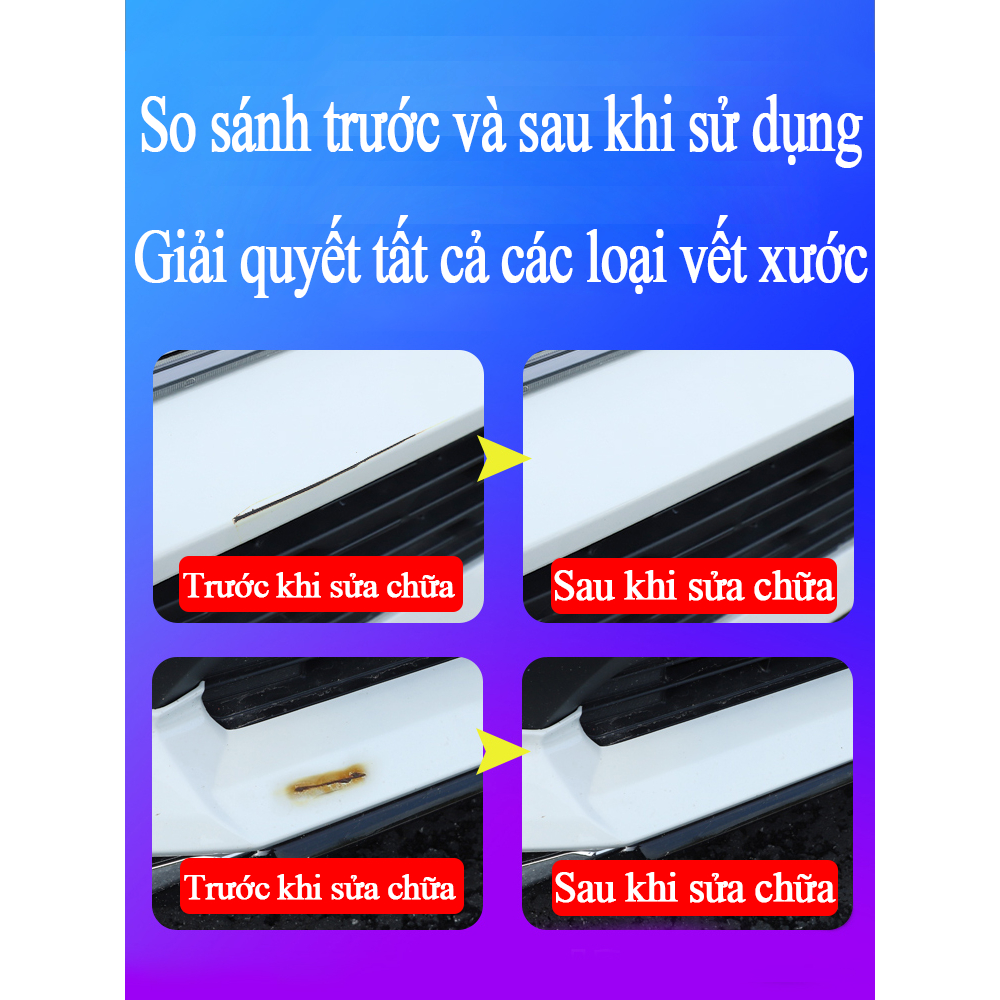 Sơn Xịt Ô Tô Xước Chất Lượng Cao bút xoá vết xước ô tô 15g+bọt biển