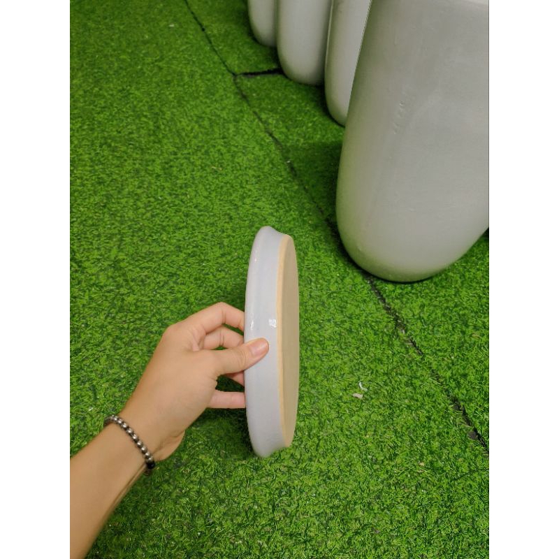 Đĩa sứ, đĩa hứng nước chậu cây-shopcayhoagia-0969499944