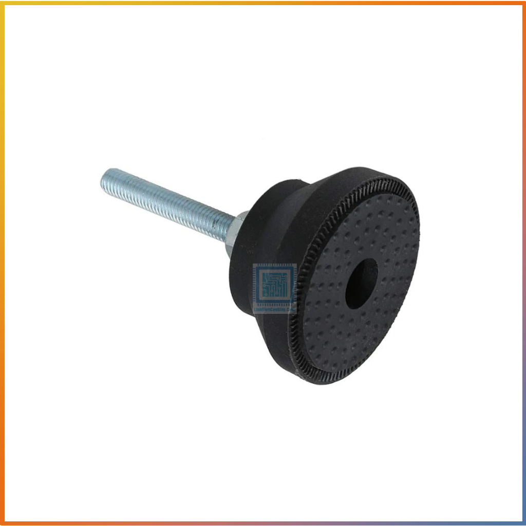 Chân đế tròn nylon D50x50mm nhôm định hình