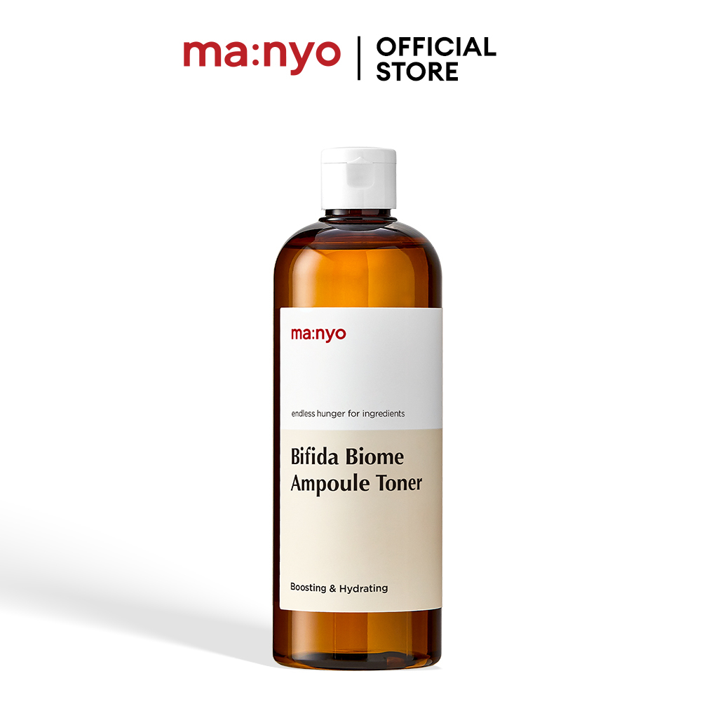 Nước hoa hồng ma:nyo Bifida Biome Ampoule Toner 300ML/400ml cung cấp độ ẩm, củng cố hàng rào bảo vệ da