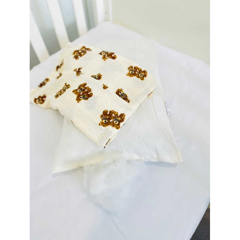 Gối trẻ em, trẻ học mẫu giáo, ruột bông cotton 100% siêu mềm mại, an toàn cho bé  - Mody Baby