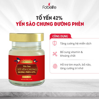 Hộp Yến Sào Fobenest Fobe 42% Yến Bồi Bổ Cơ Thể - Lọ 70ml