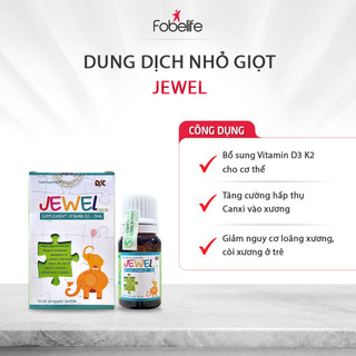 Dung Dịch Nhỏ Giọt JeWel Fobe Bổ Sung D3 K2 Giúp Bé Phát Triển