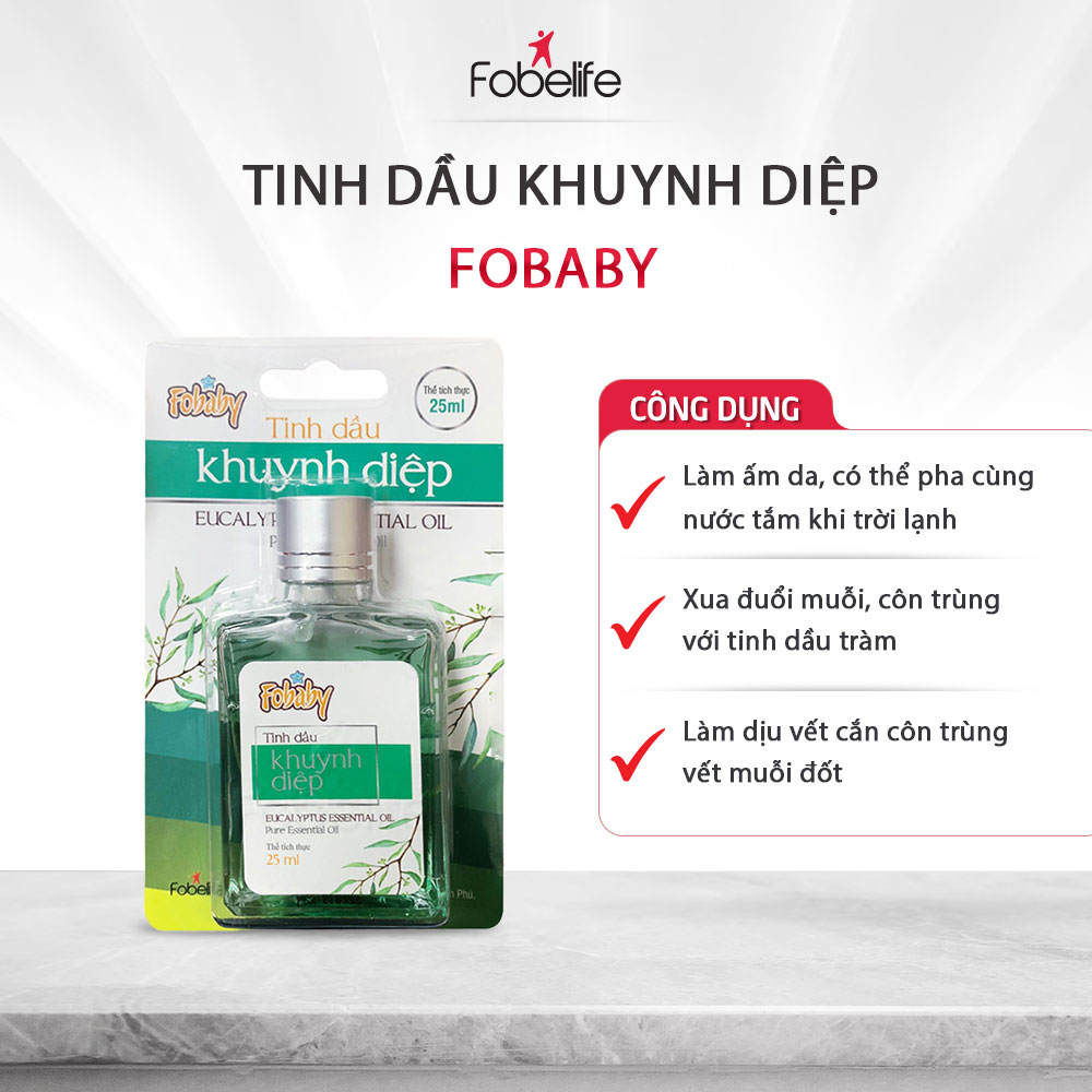 Tinh Dầu Thiên Nhiên Fobaby Fobelife Tràm & Khuynh Diệp Dành Cho Bé