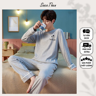 Pijama nam mặc nhà dài tay cotton, đồ ngủ nam đẹp hàng có sẵn - Since Then