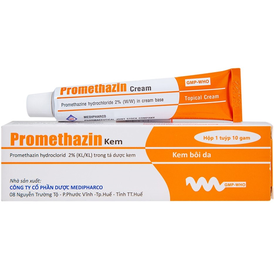 Kem ngoài bôi da mẫn ngứa, côn trùng cắn PROMETHAZIN 10g