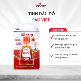 (GIFT) Dầu Gừng, Dầu Đỏ Fobe Giúp Massage Giảm Đau Vai Gáy, Cảm Lạnh, Sổ Mũi (Chai 3ml)