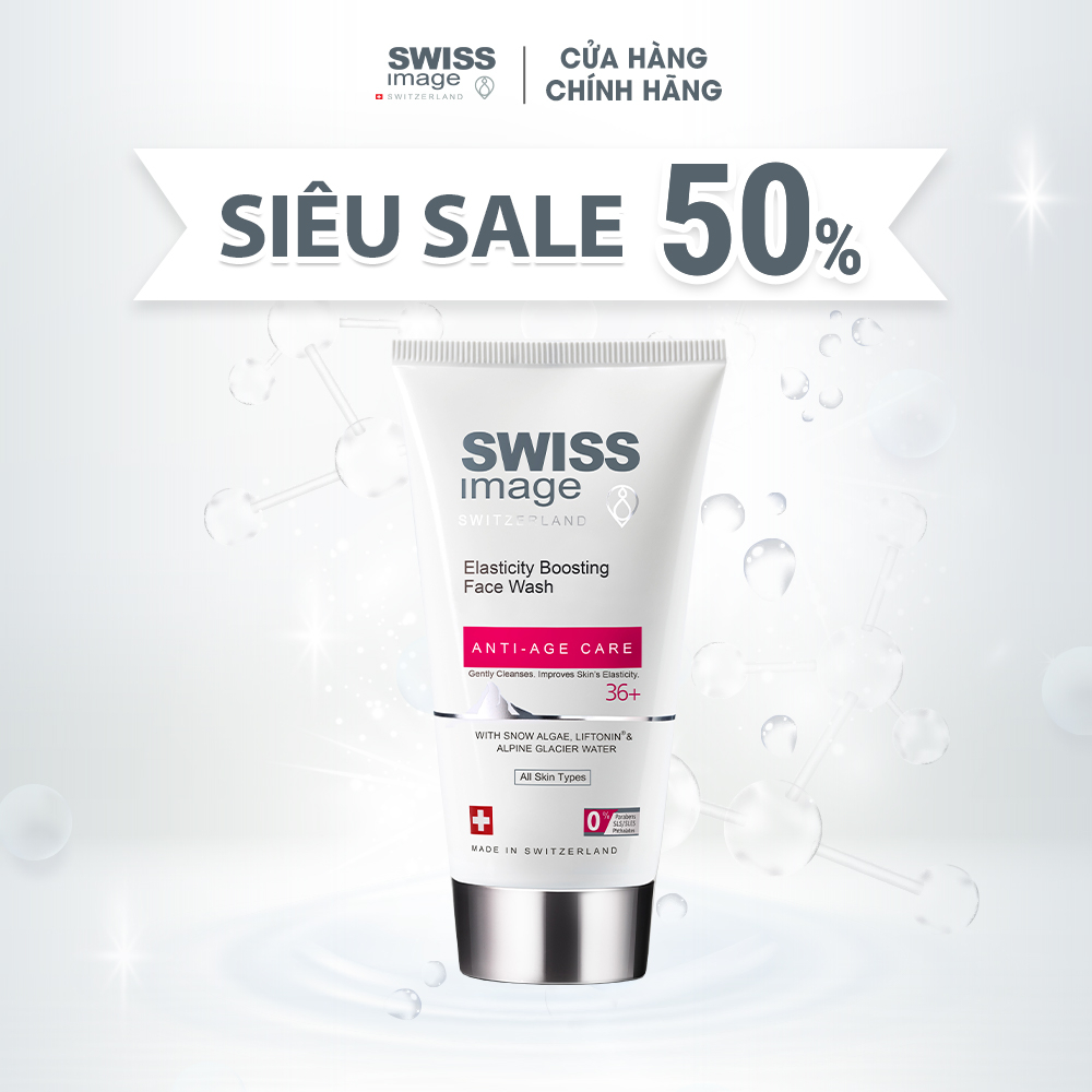 Sữa rửa mặt làm sạch chống lão hoá da Swiss Image 36+ Elasticity Boosting Face Wash 150ml (Tuổi từ 36+)