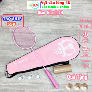 Vợt Cầu Lông Đơn 4U Kozu mẫu vợt cầu lông màu hồng cho việc học môn cầu lông